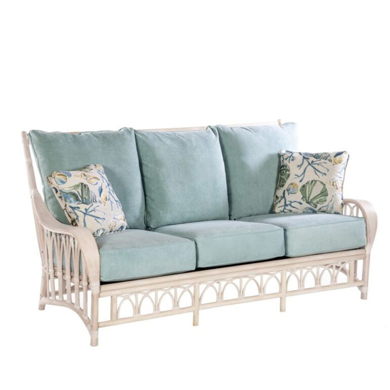 Alexander & Sheridan Cuba Rattan Indoor Sofa with Cushions