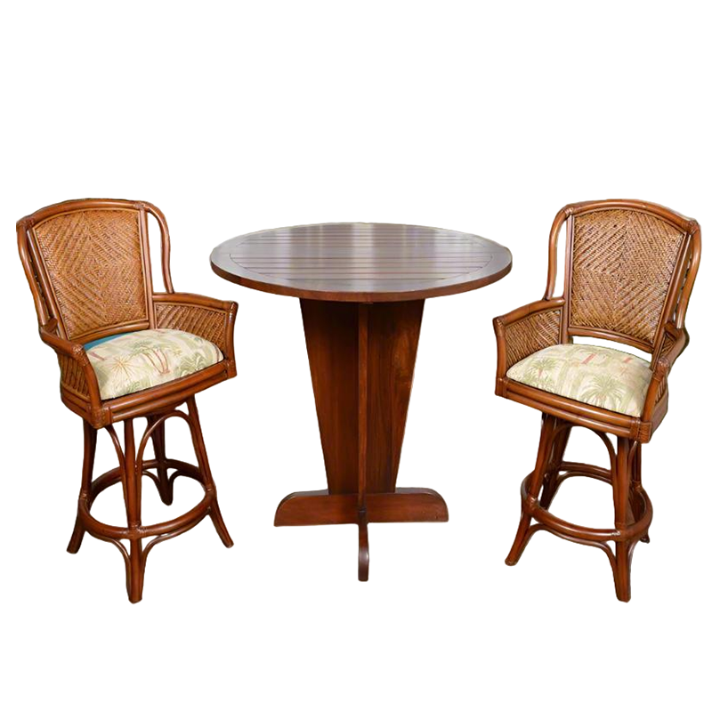 Alexander & Sheridan Serengeti Rattan Indoor 2-Person Counter Table Set