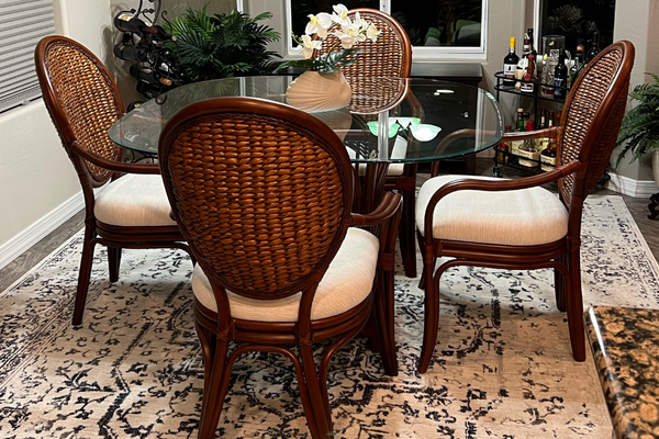 Alexander & Sheridan Havana Rattan Indoor Dining Arm Chair