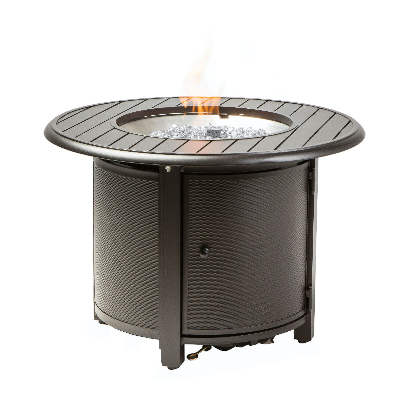 Alfresco Home Bay Ridge 36" Blacksmith Outdoor Round Fire Pit Table