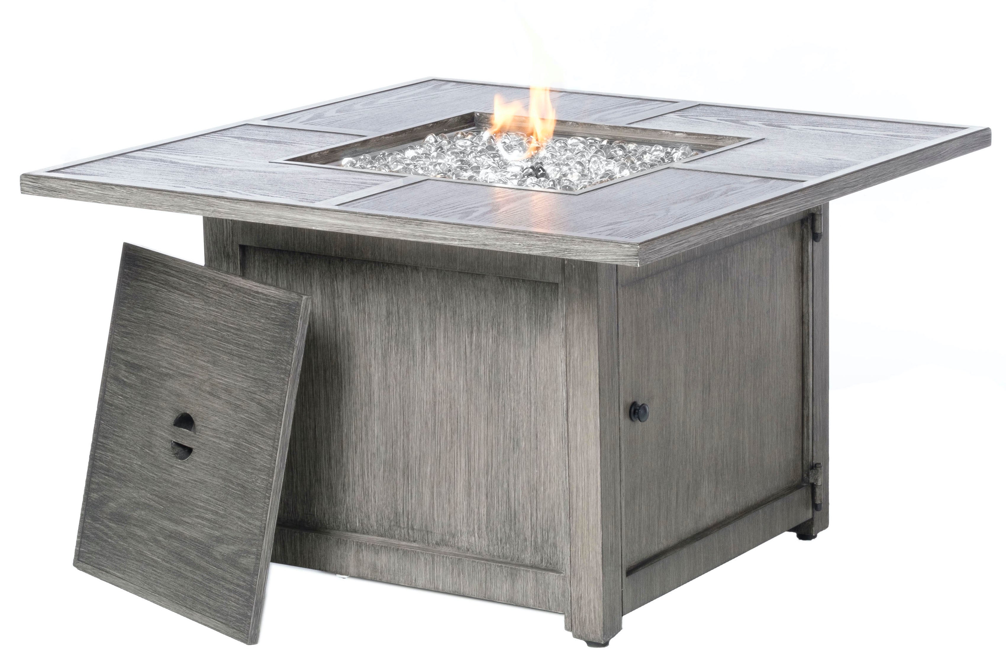 Alfresco Home Cheyenne Blacksmith Cast Aluminum 40' Square Fire Pit Table