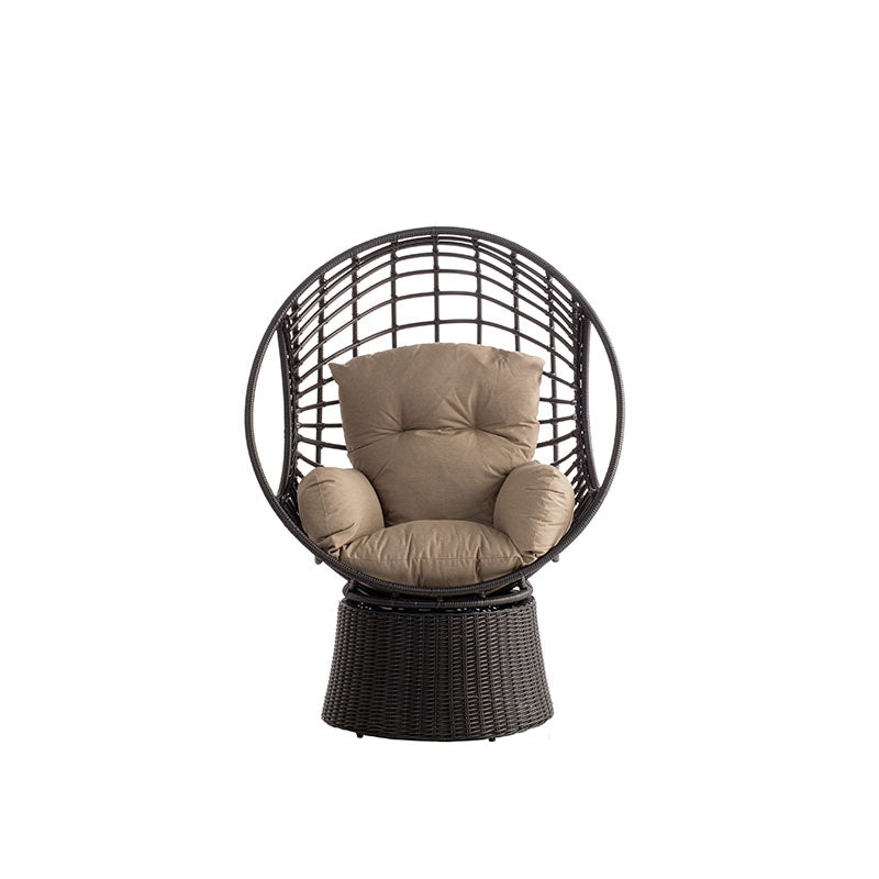 Alfresco Home Nadine Wicker Swivel Lounge Chair