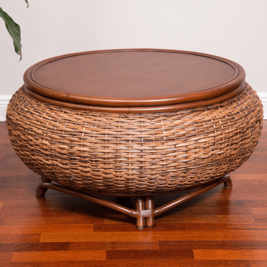 Alexander & Sheridan Bermuda Rattan Indoor Cocktail Table