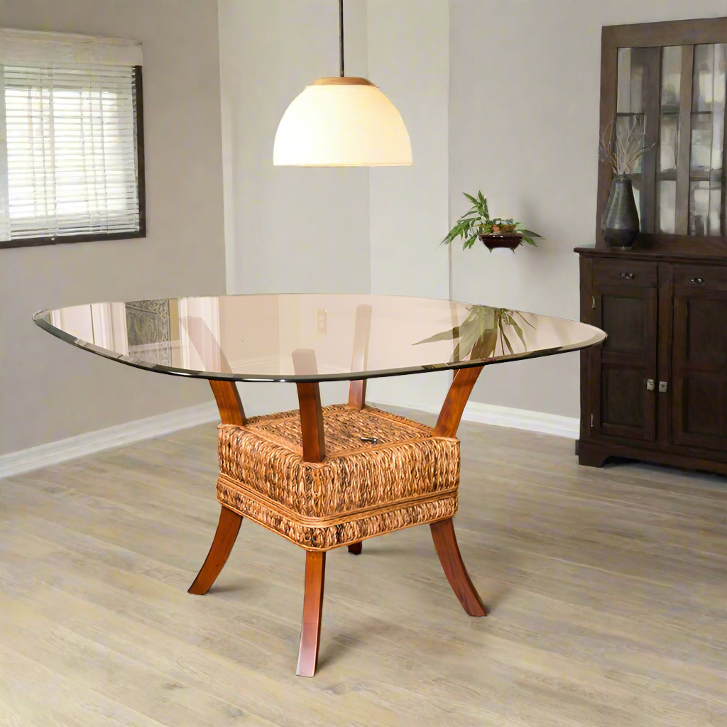 Alexander & Sheridan Belize Rattan Indoor Counter Table in Rustic