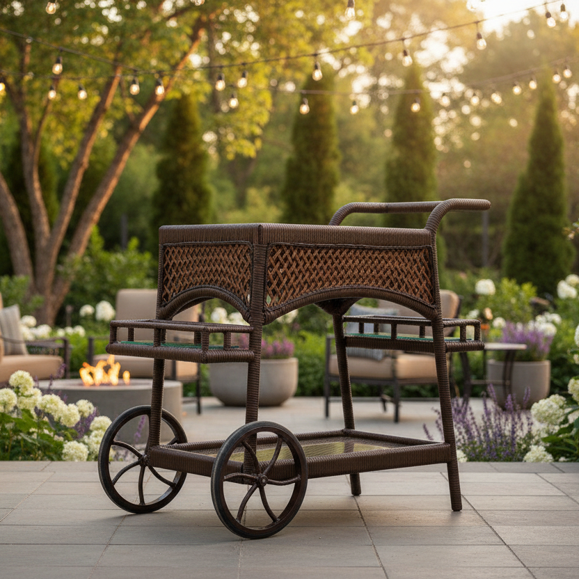 Lloyd Flanders Grand Traverse End Table - Thumbnail 4