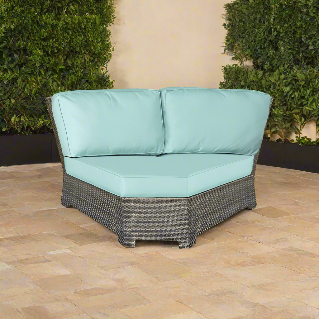 Forever Patio Barbados Wicker Sectional 45 Degree Corner