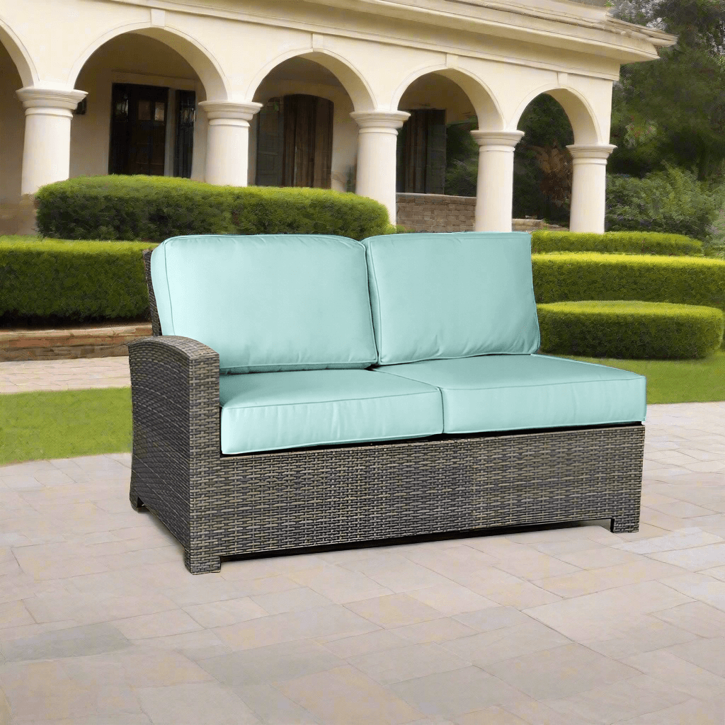 Forever Patio Barbados Wicker Sectional Left Arm Facing Loveseat