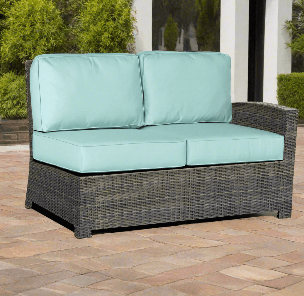 Forever Patio Barbados Wicker Sectional Right Arm Facing Loveseat