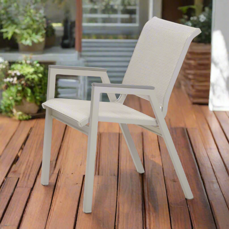 Telescope Casual Bazza MGP Aluminum Outdoor Sling Stacking Bistro Chair