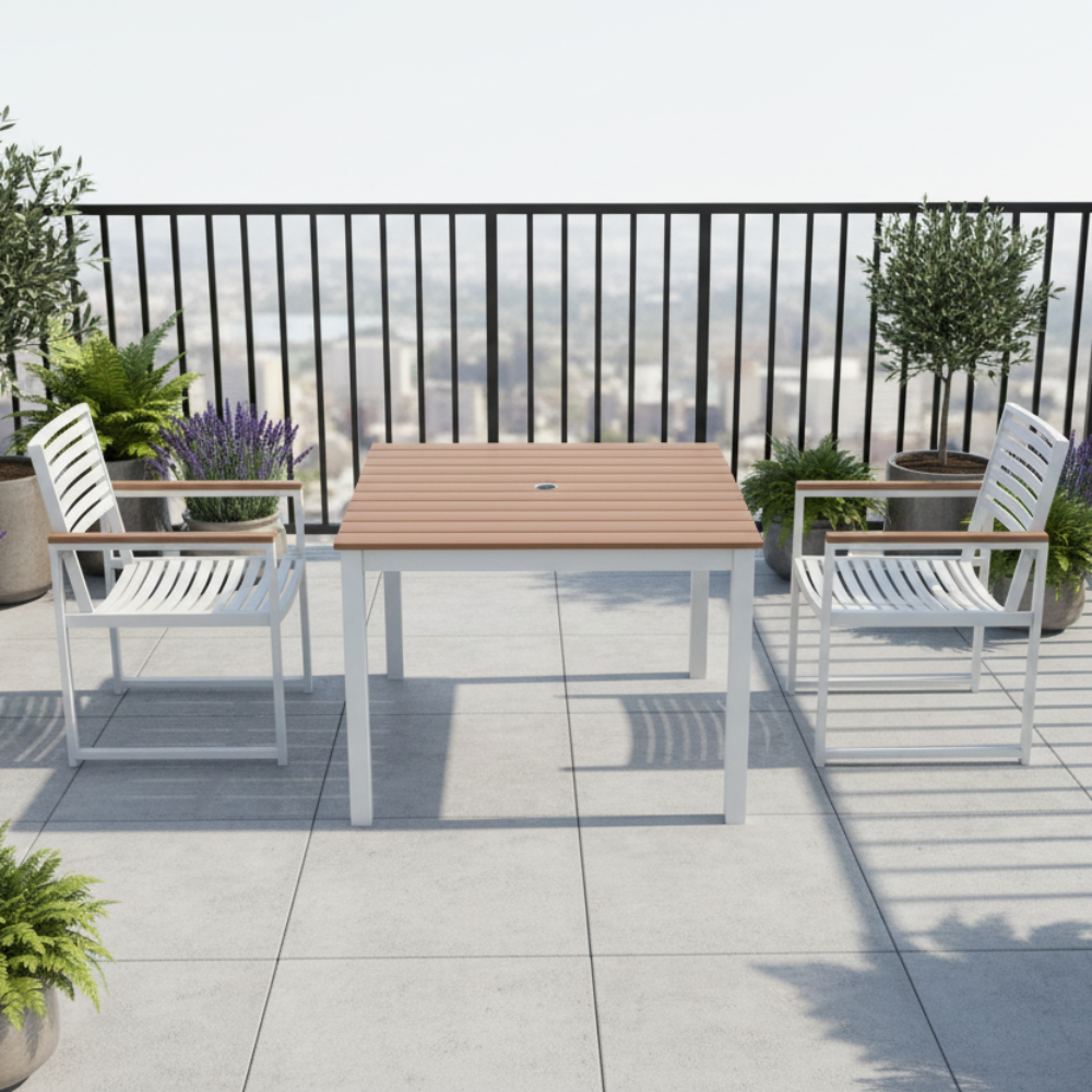 NorthCape International Brighton Aluminum Outdoor 2-Person Patio Dining Set