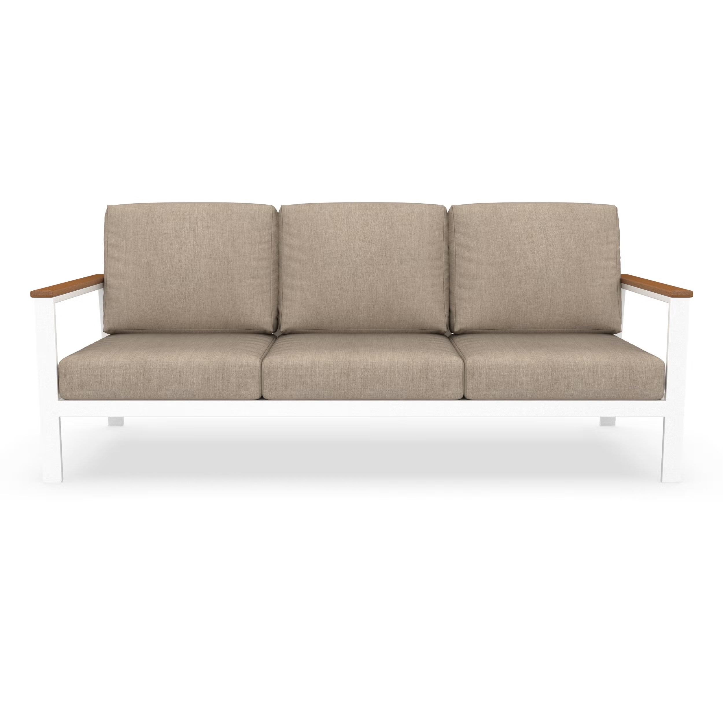 NorthCape International Brighton Aluminum Outdoor Patio 3-Seater Sofa