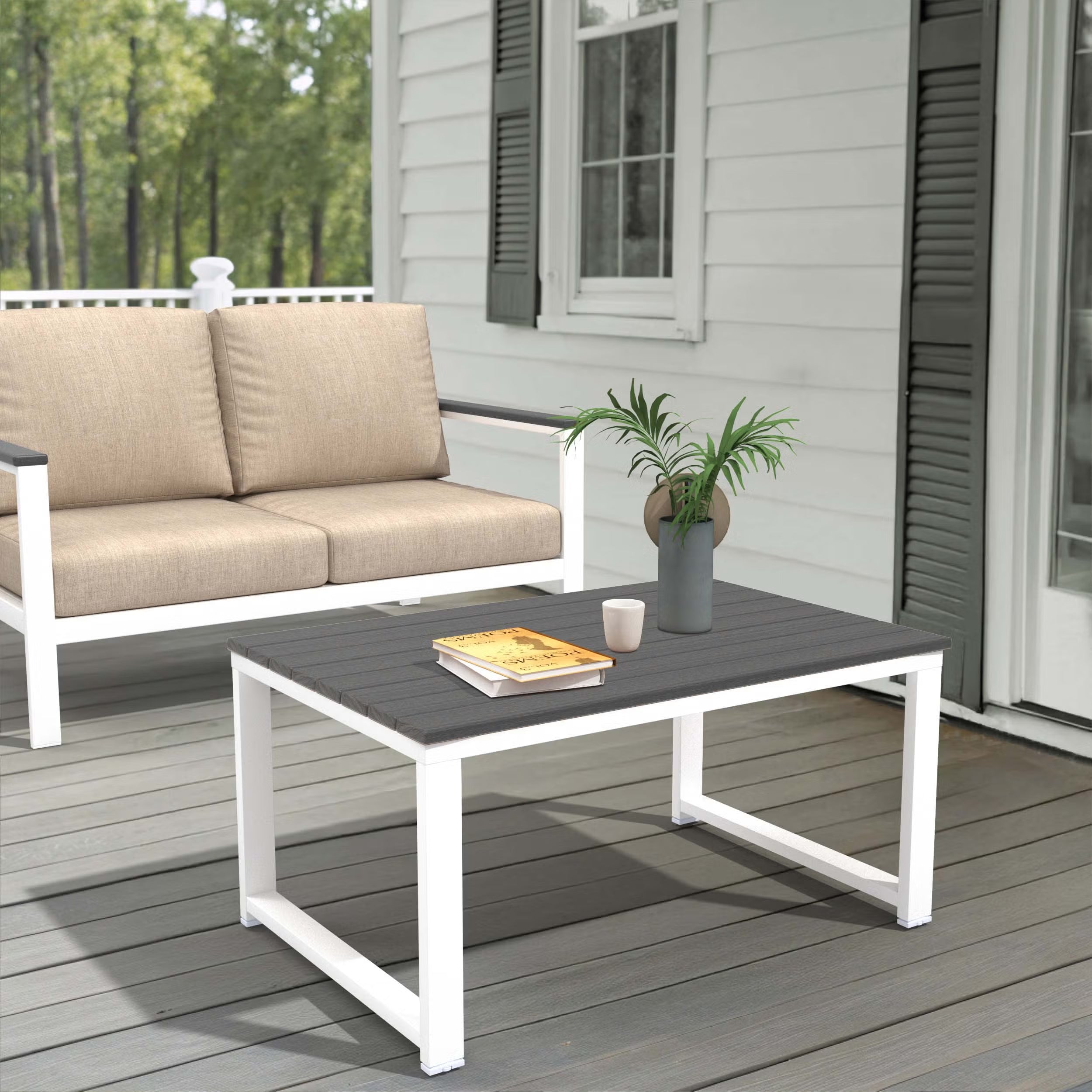 NorthCape International Brighton Aluminum Outdoor Coffee Table