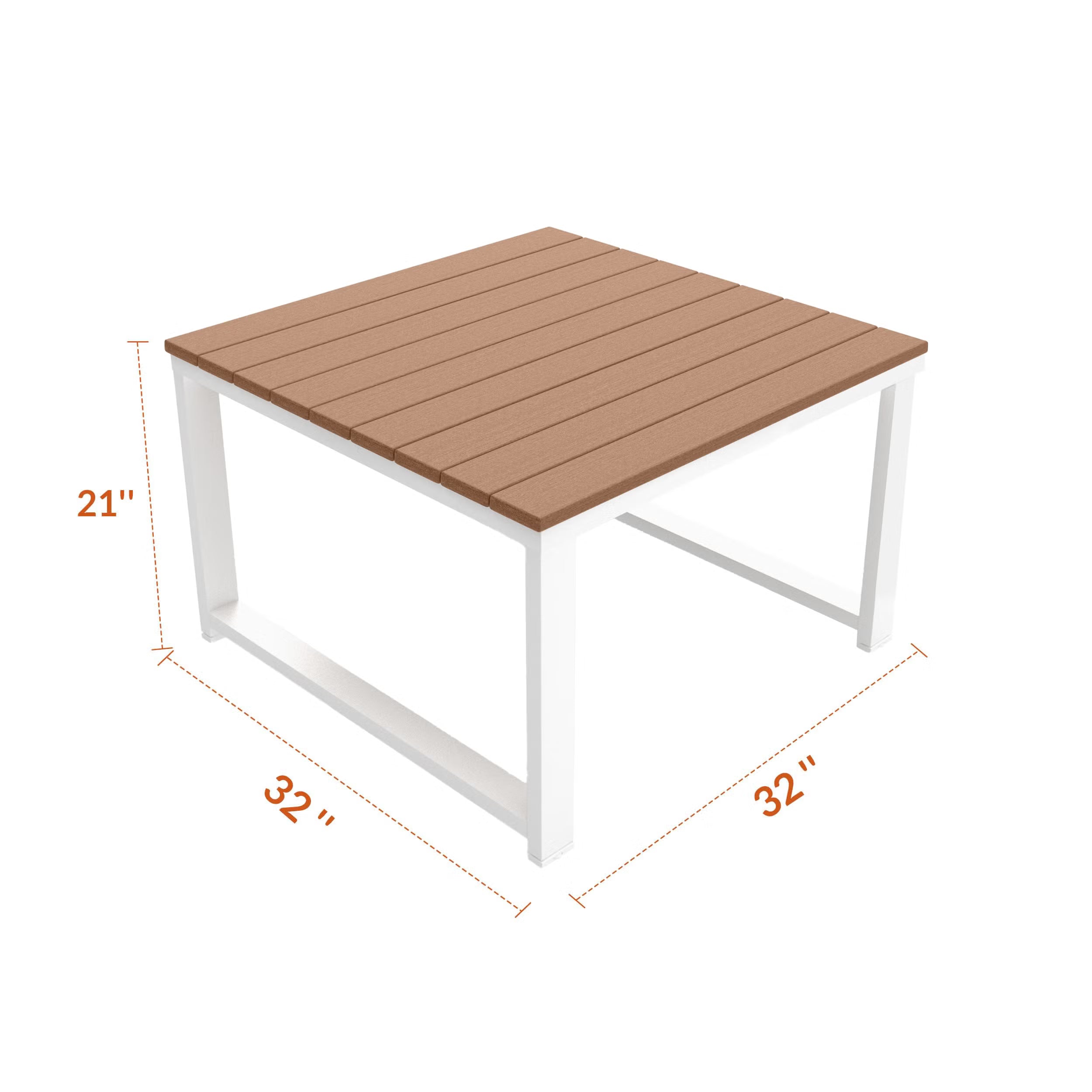 NorthCape International Brighton Aluminum Outdoor Patio Corner Table