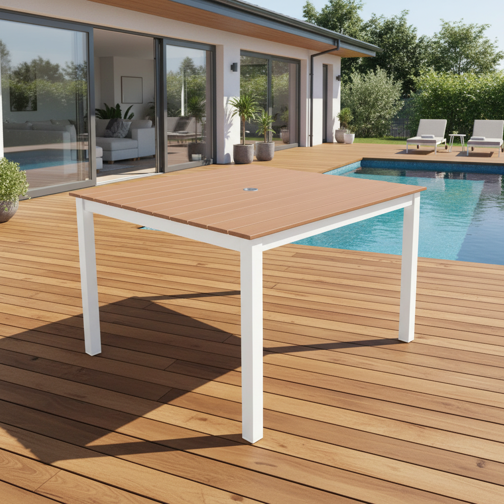 NorthCape International Brighton Aluminum Outdoor Patio Dining Table