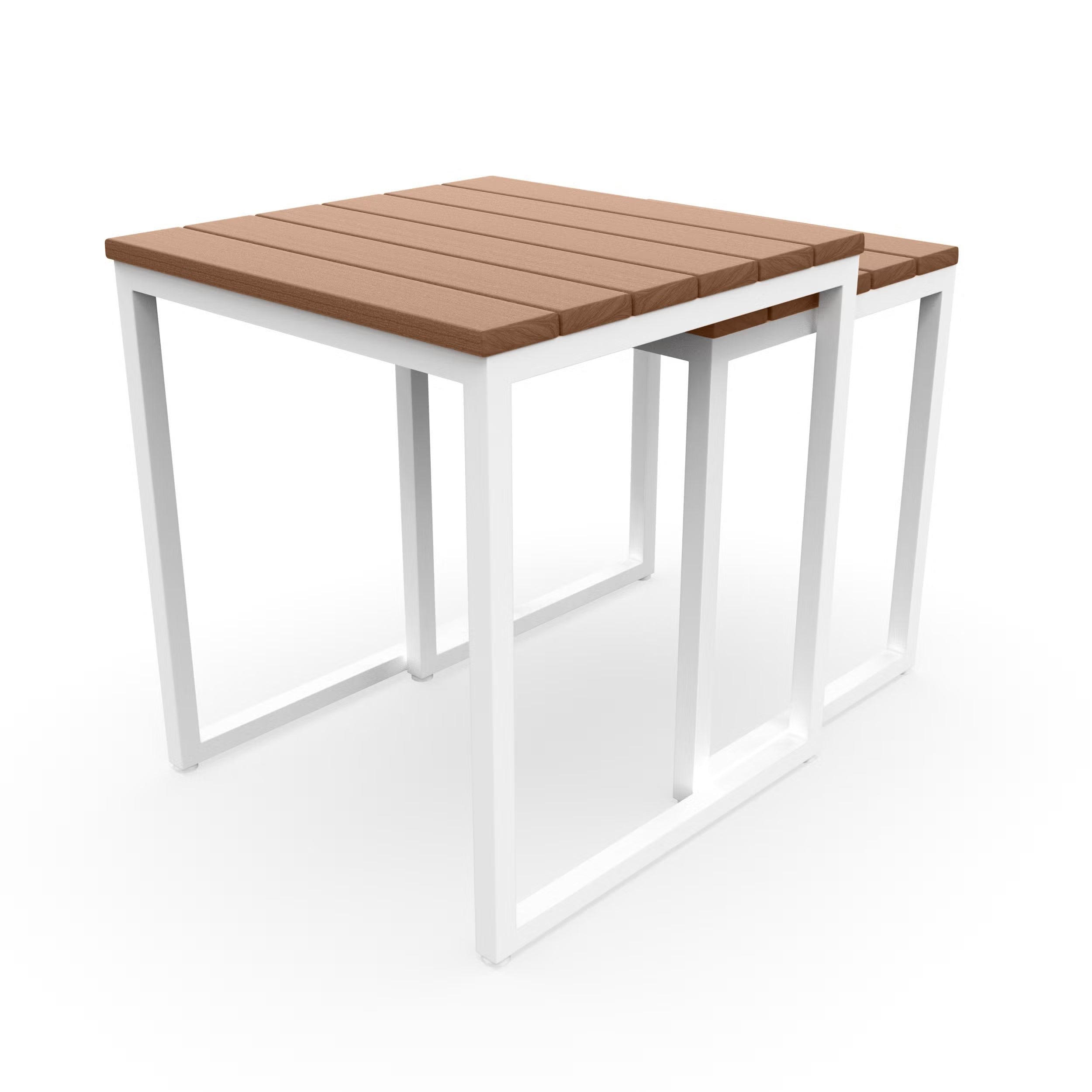 NorthCape International Brighton Aluminum Outdoor Patio Nesting Table
