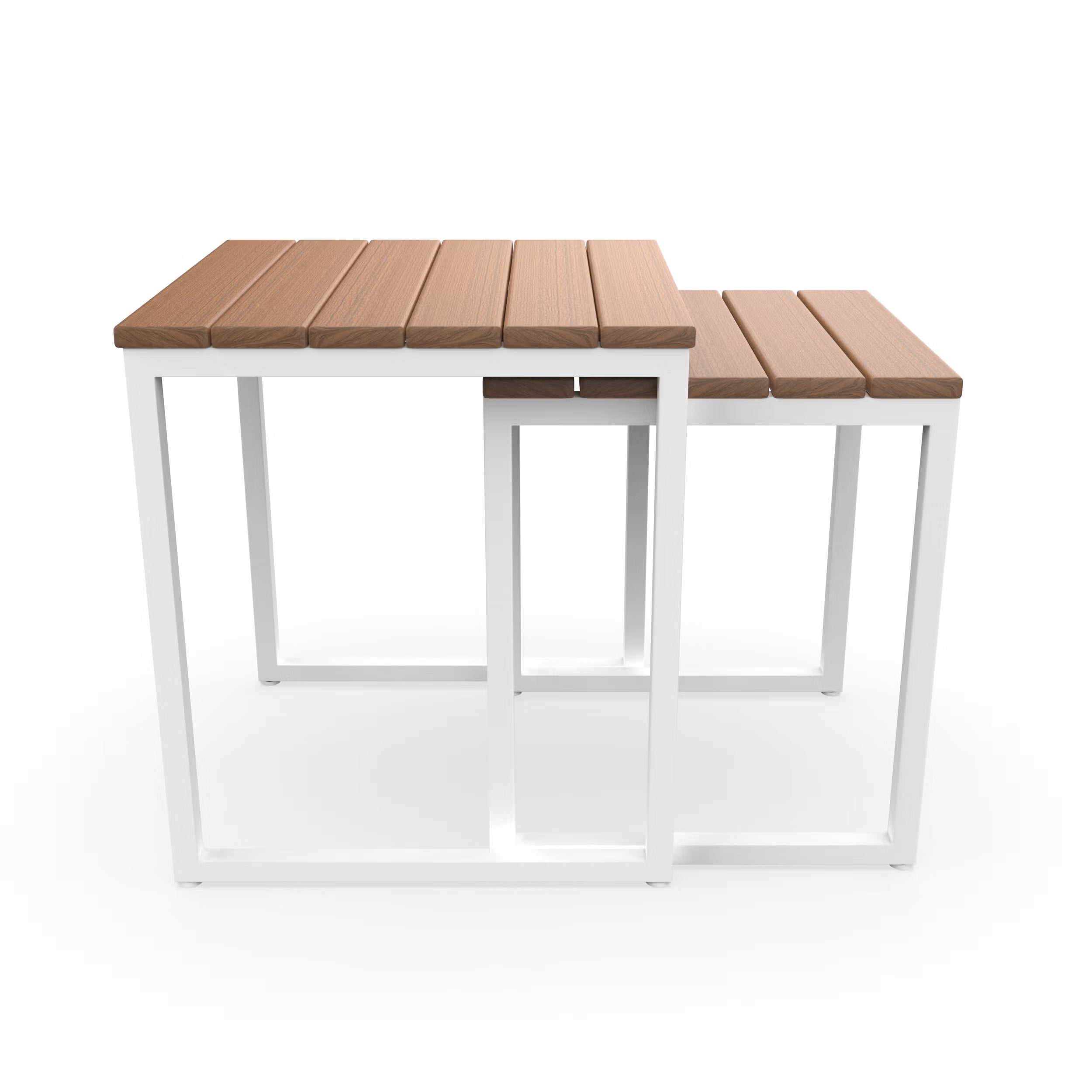 NorthCape International Brighton Aluminum Outdoor Patio Nesting Table
