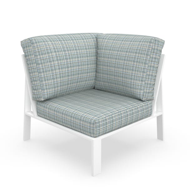 NorthCape International Brighton Aluminum Outdoor Sectional 90 Degree Corner Chair
