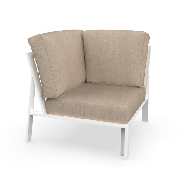 NorthCape International Brighton Aluminum Outdoor Sectional 90 Degree Corner Chair