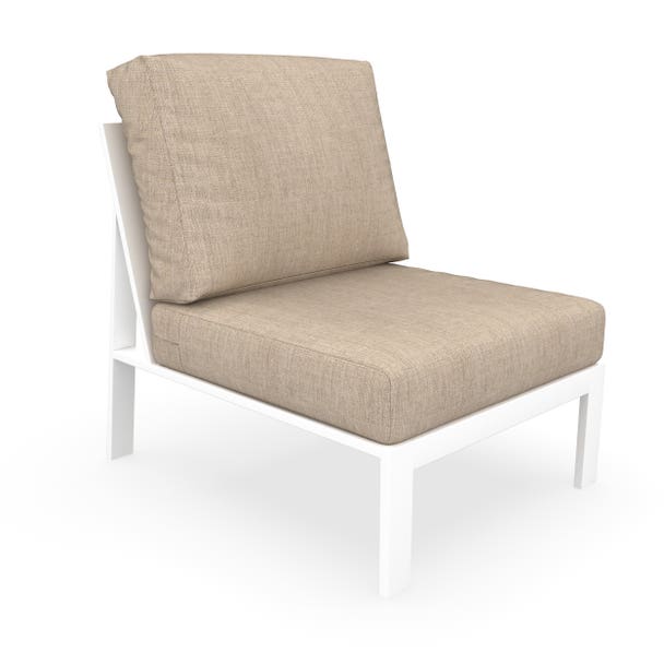 NorthCape International Brighton Aluminum Outdoor Patio Sectional Middle Chair