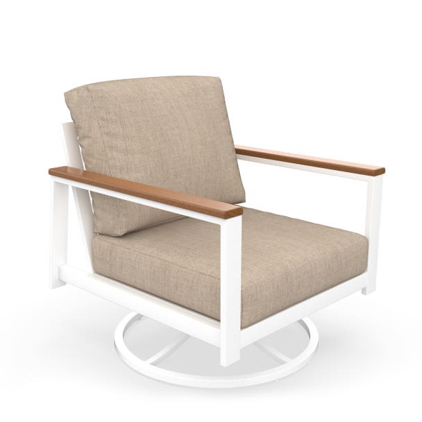 NorthCape International Brighton Aluminum Outdoor Swivel Rocking Chair