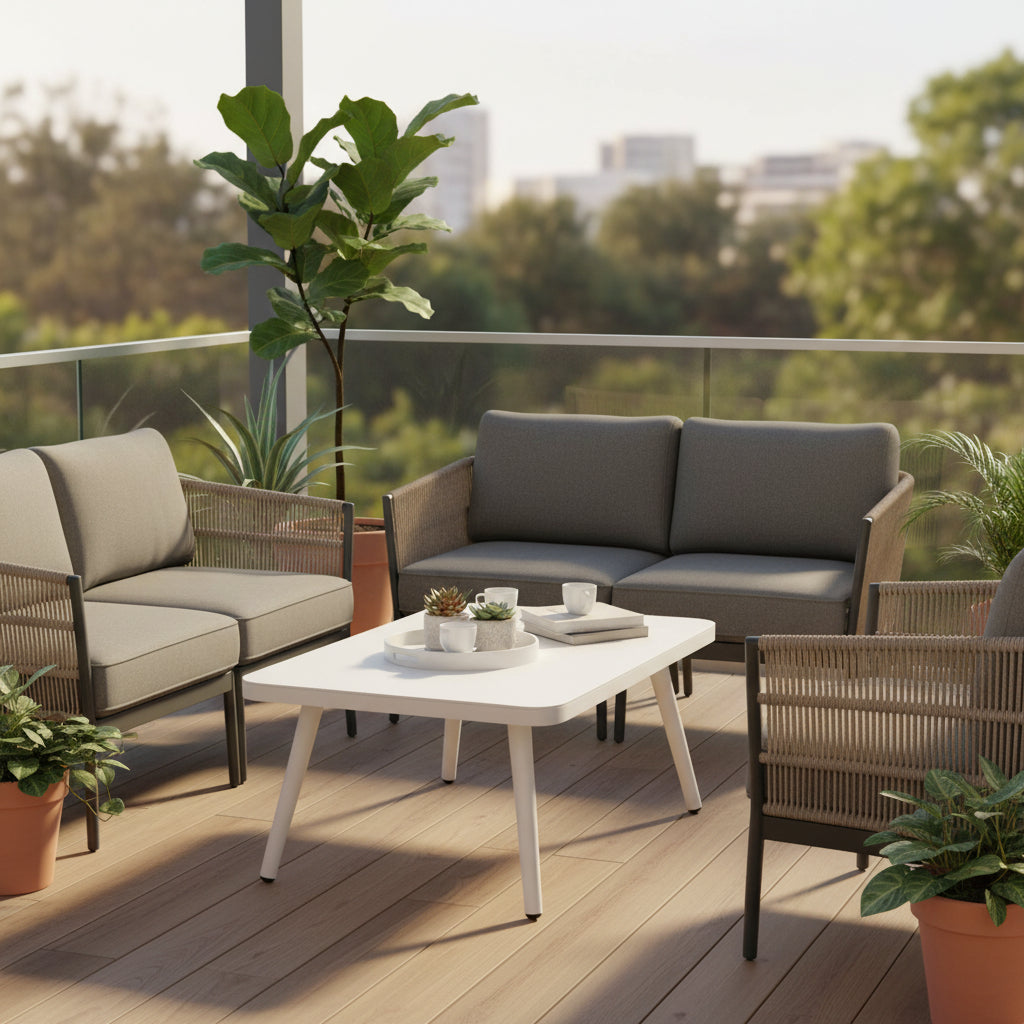 DecoScape Cosmo Aluminum Outdoor Coffee Table