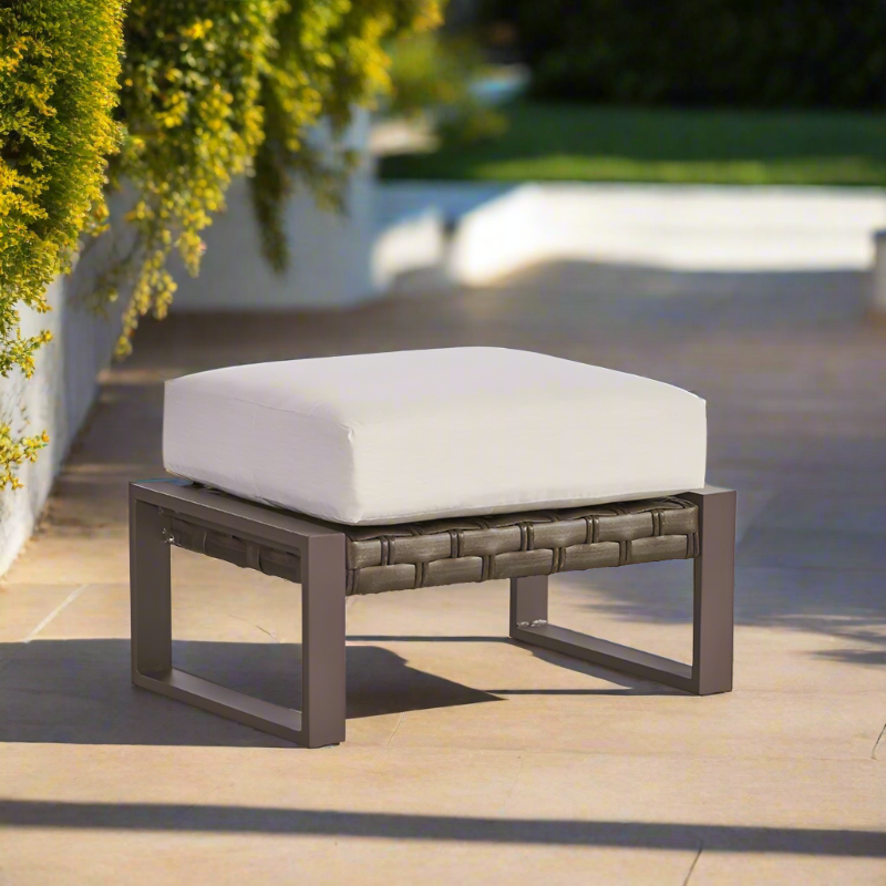South Sea Rattan Cambridge Wicker Outdoor Ottoman