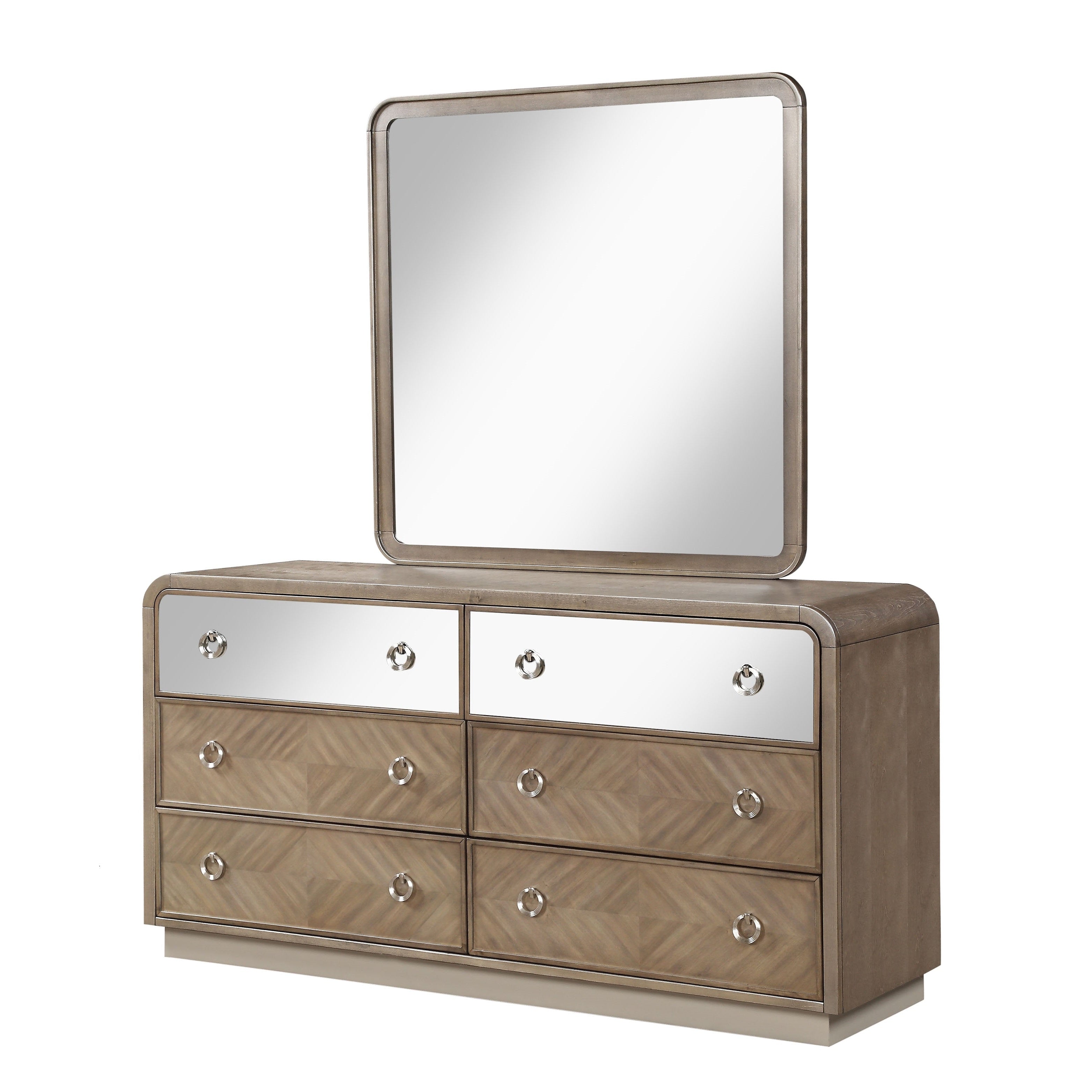 Oasis Home Cascade Wood Indoor Dresser & Mirror