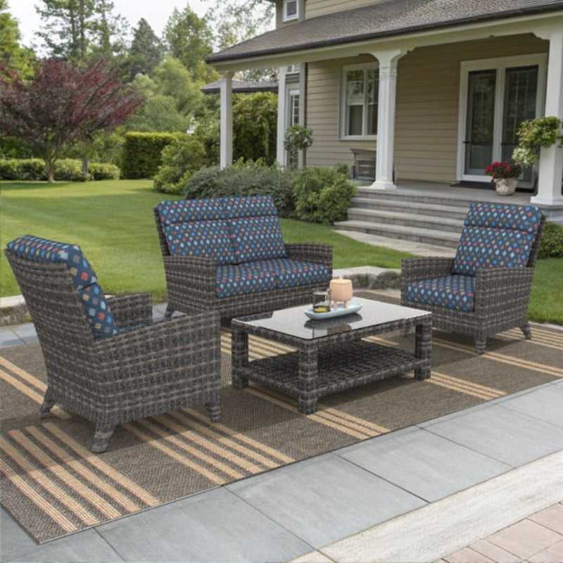 Forever Patio Cavalier Wicker Outdoor 4-Person Conversation Set