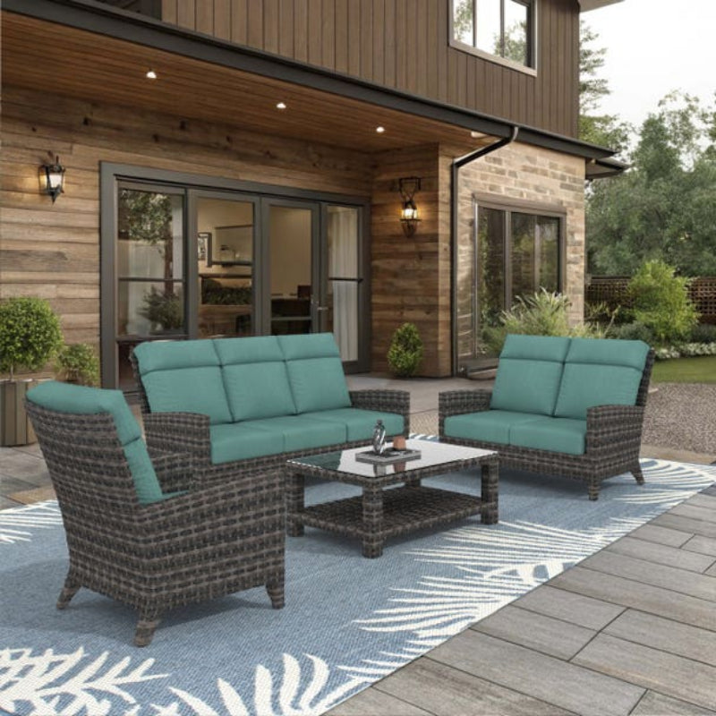 Forever Patio Cavalier Wicker Outdoor 6-Person Lounge Set
