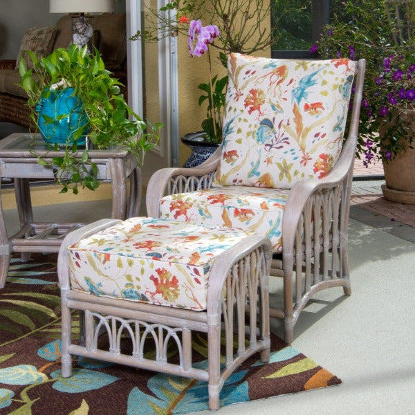 Alexander & Sheridan Cuba Rattan Indoor 3 Piece Lounge Chair Set