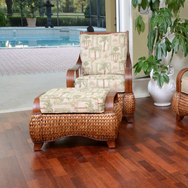 Alexander & Sheridan Key Largo Rattan Indoor 3-Piece Living Room Set