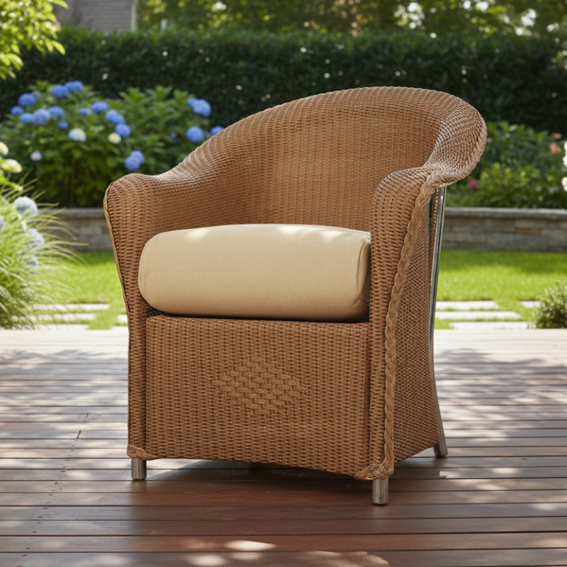 Lloyd Flanders Reflections Wicker Outdoor Dining Armchair