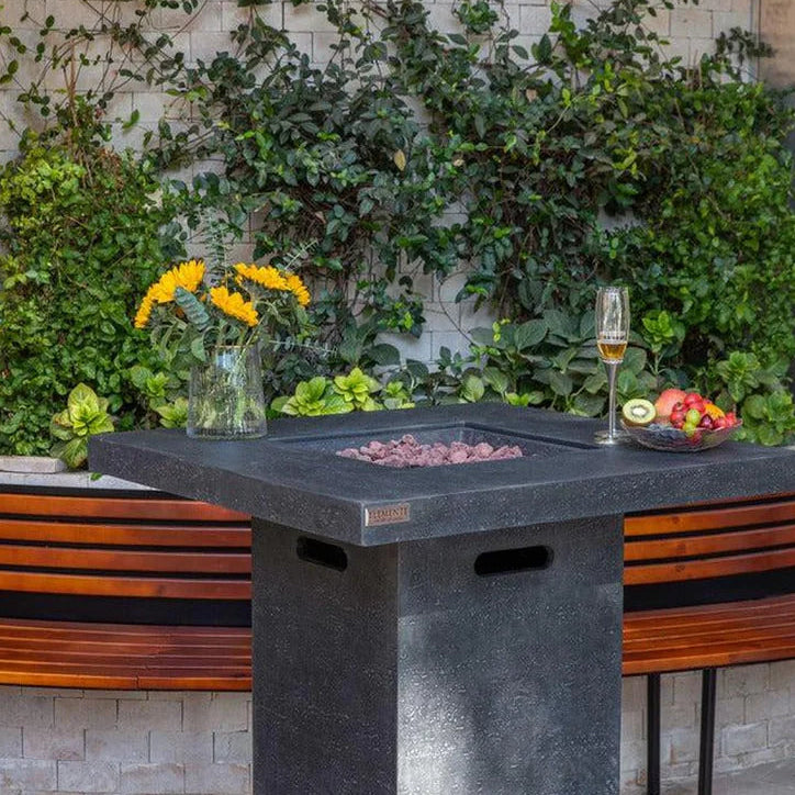 Elementi Montreal 34” Bar Height Concrete Fire Table