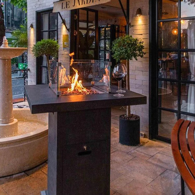 Elementi Montreal 34” Bar Height Concrete Fire Table