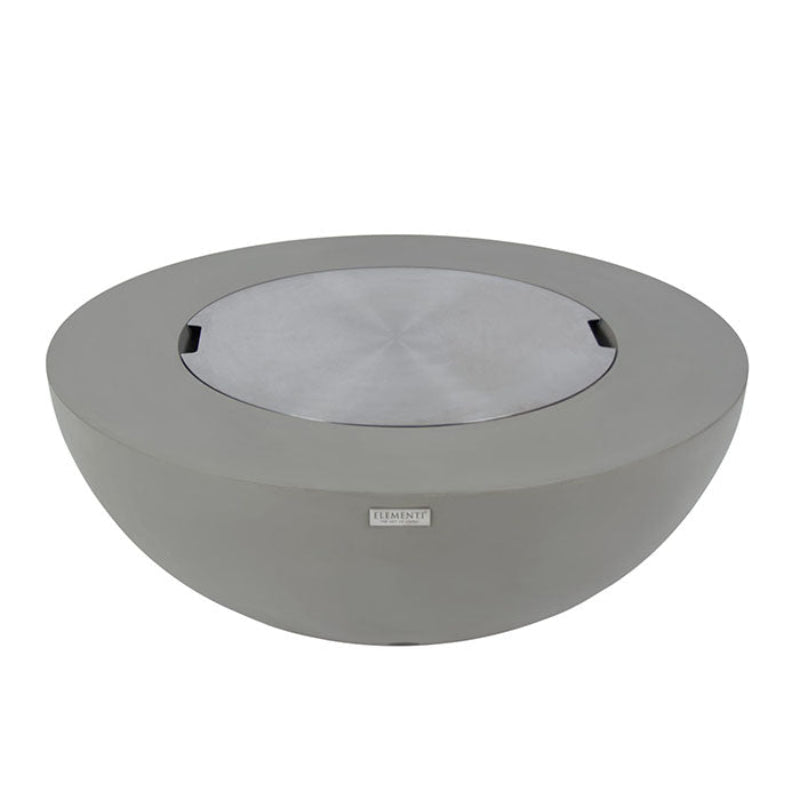 Elementi Lunar Bowl Glass Fiber Reinforced Concrete Outdoor Fire Table