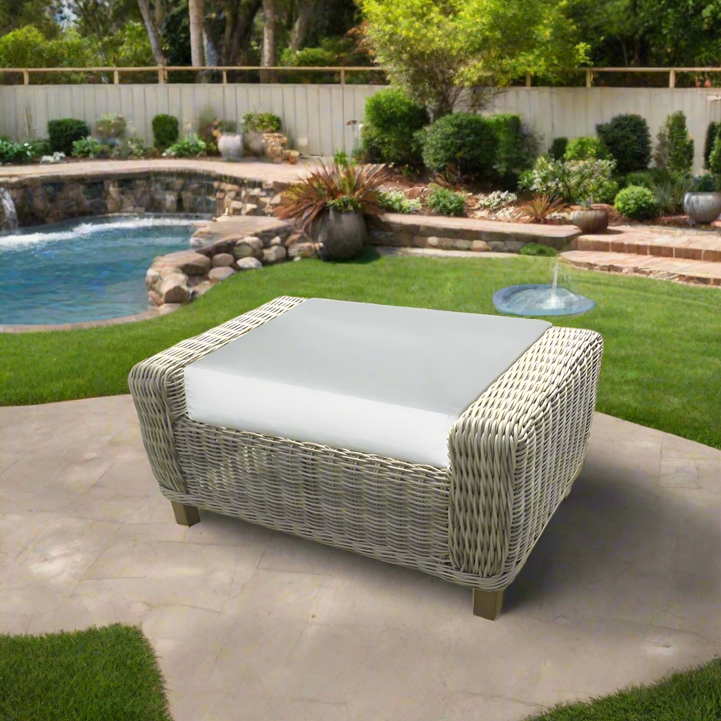 Forever Patio Aberdeen Wicker Rectangle Ottoman