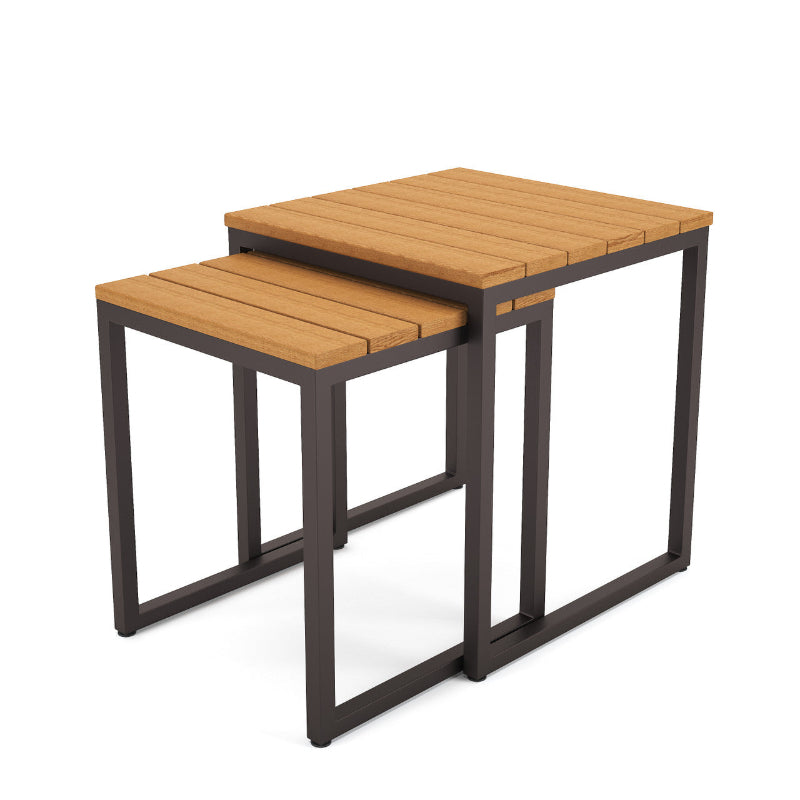 Forever Patio Hanover Aluminum Outdoor Nesting Tables (Set of 2 Tables)