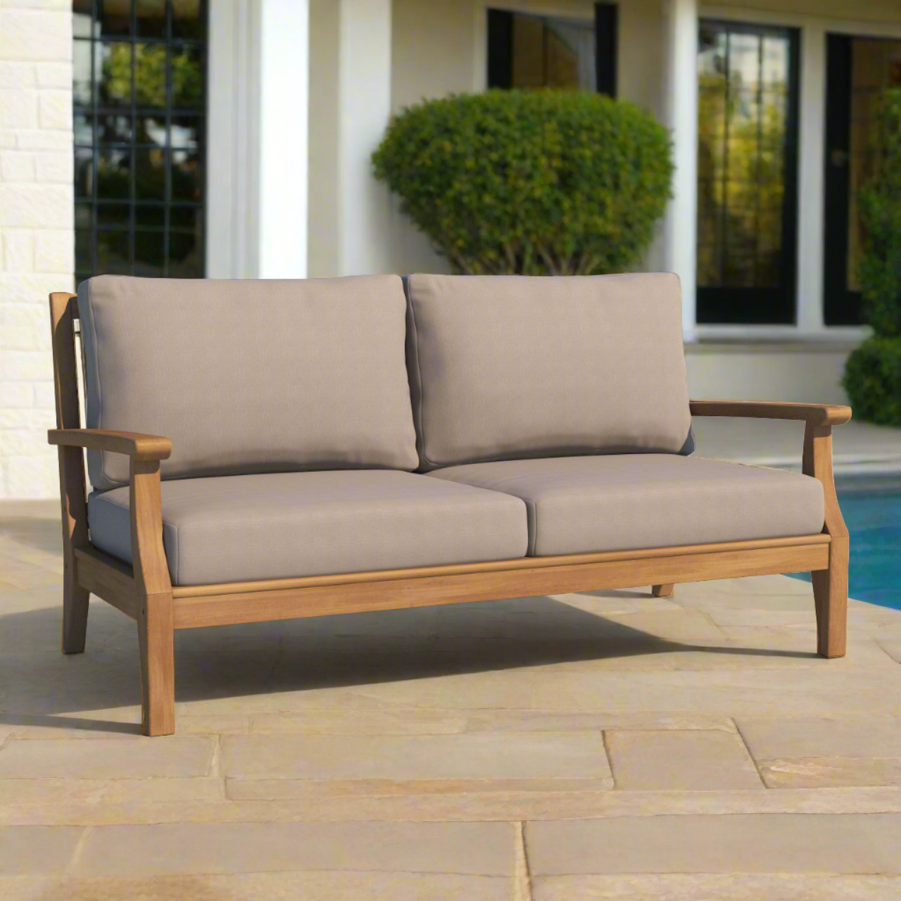 Forever Patio Miramar Plantation Teak 3 Seater Sofa