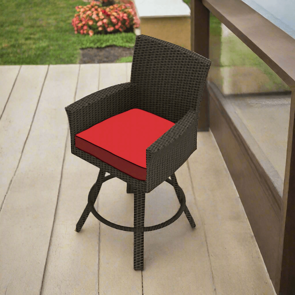 Forever Patio Universal Woven 25" Counter Height Swivel Stool - Flat Weave