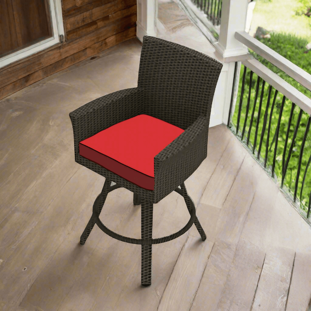 Forever Patio Universal Woven 25" Counter Height Swivel Stool - Flat Weave