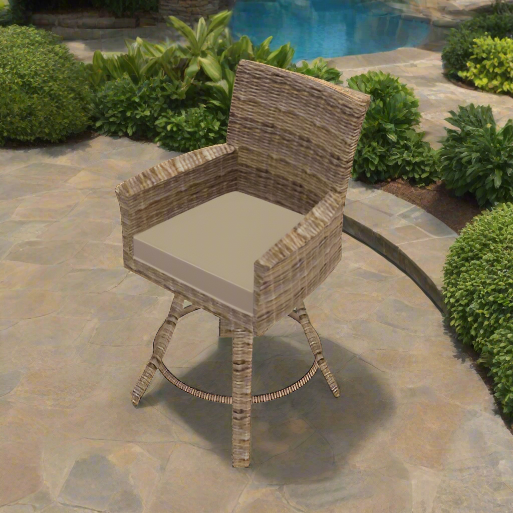 Forever Patio Universal Woven 25" Counter Height Swivel Stool - Premium Weave