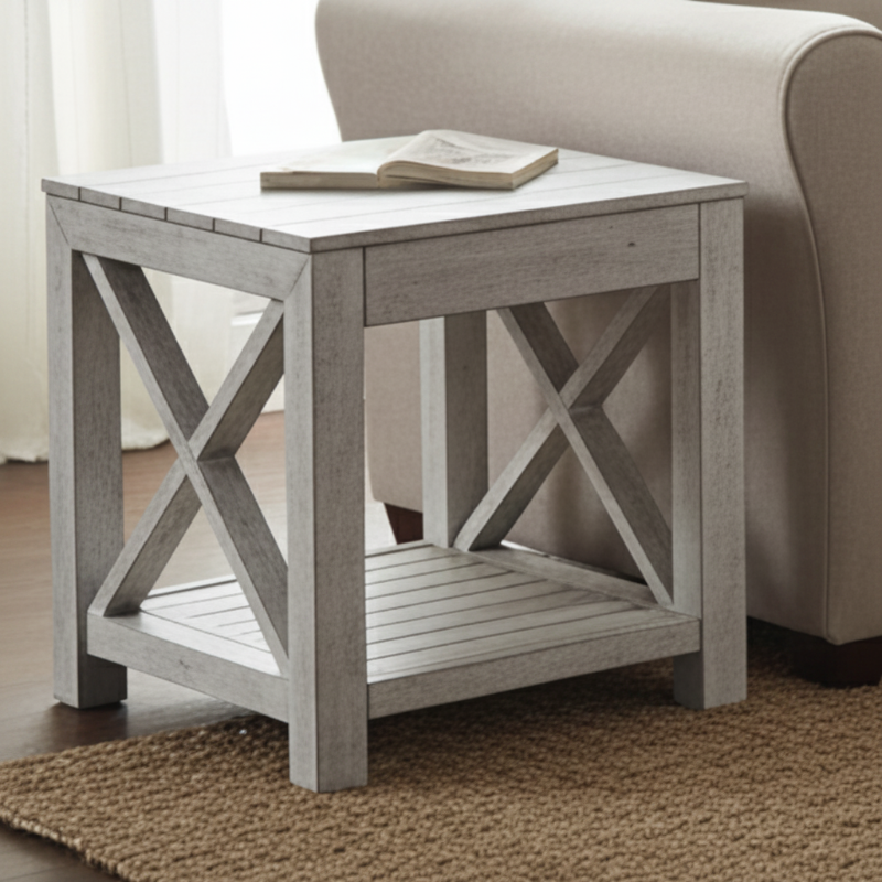 South Sea Rattan Farlowe Aluminum Outdoor End Table