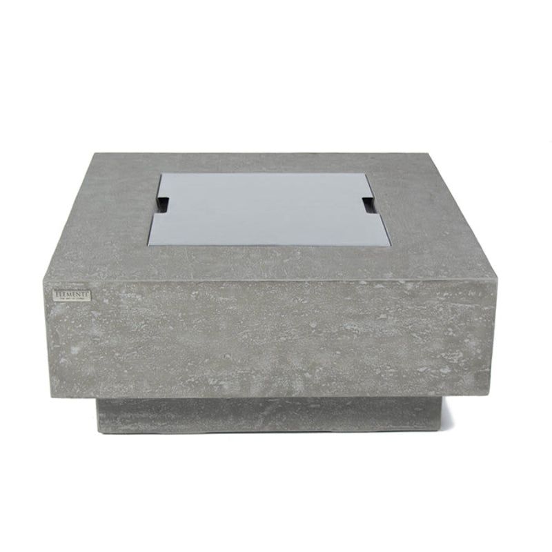 Elementi Manhattan Glass Fiber Reinforced Concrete Outdoor Fire Pit Table