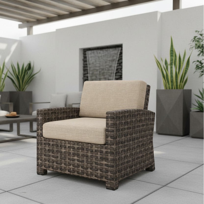 NorthCape International Lakeside Wicker Outdoor Club Chair