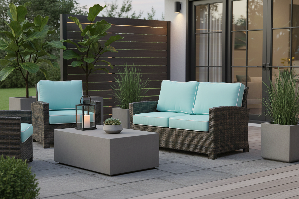 NorthCape International Lakeside Wicker Outdoor Loveseat