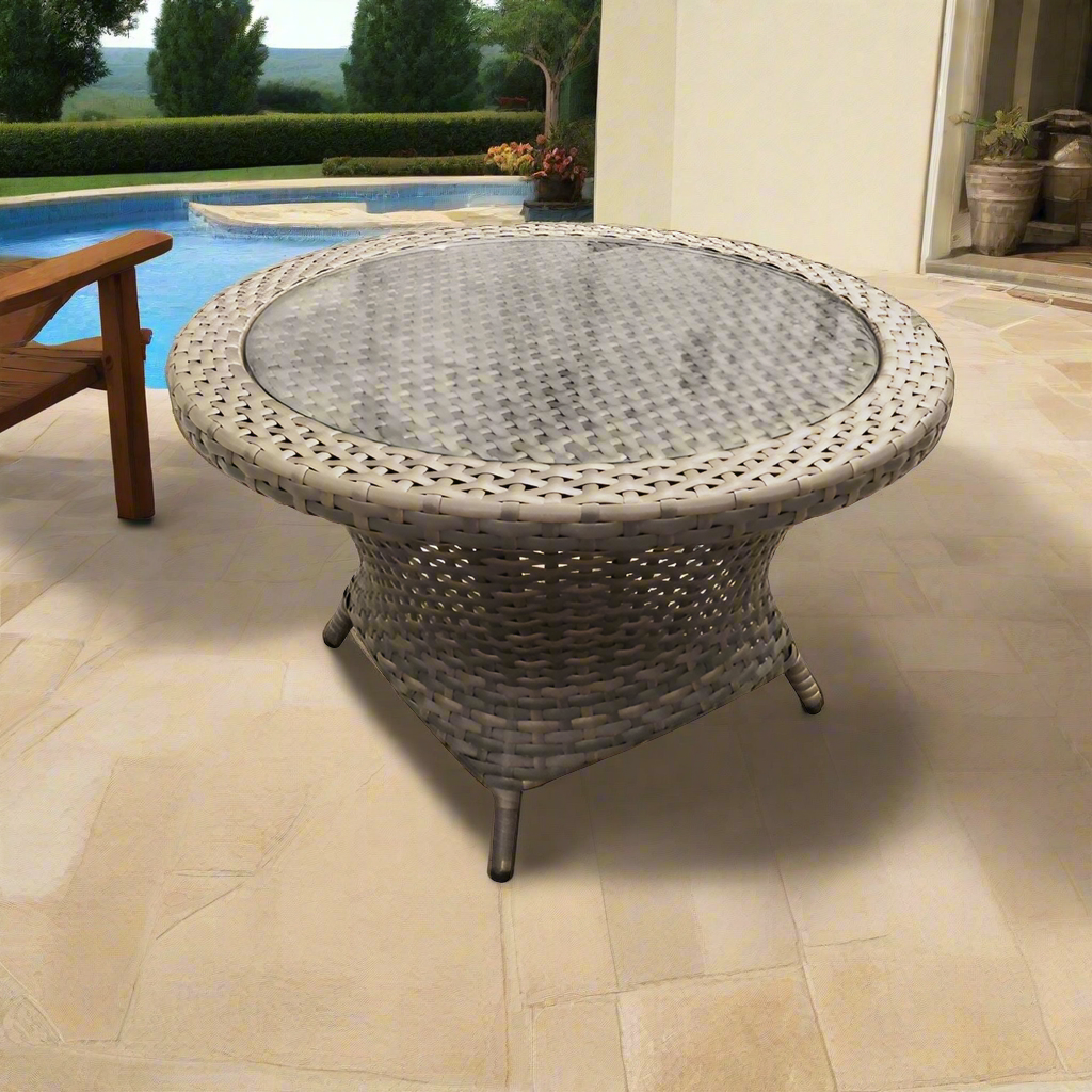 Forever Patio Universal Woven Rotating Chat Table - Premium Weave