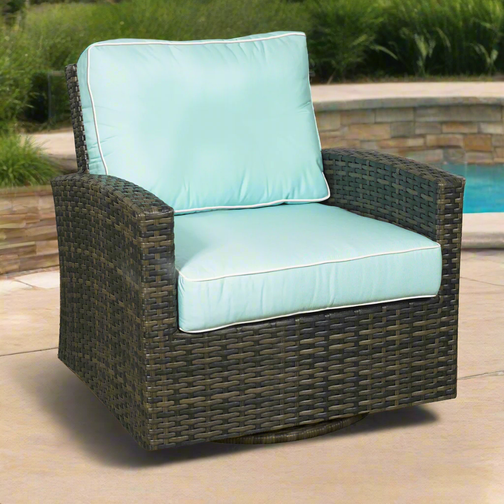 Forever Patio Brookside Wicker Swivel Glider