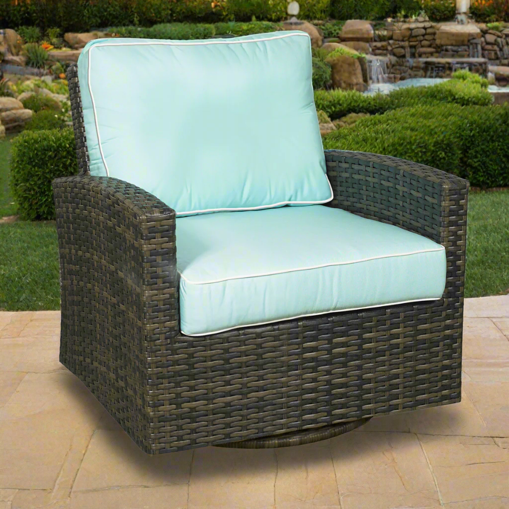 Forever Patio Brookside Wicker Swivel Glider