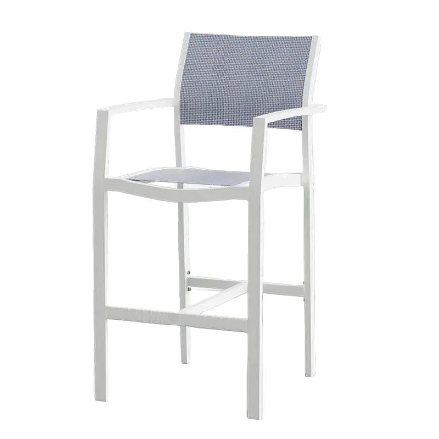 DecoScape Fusion Aluminum Sling Outdoor Bar Arm Chair