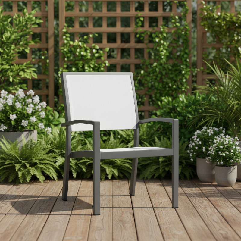 DecoScape Fusion Aluminum Sling Outdoor Club Chair